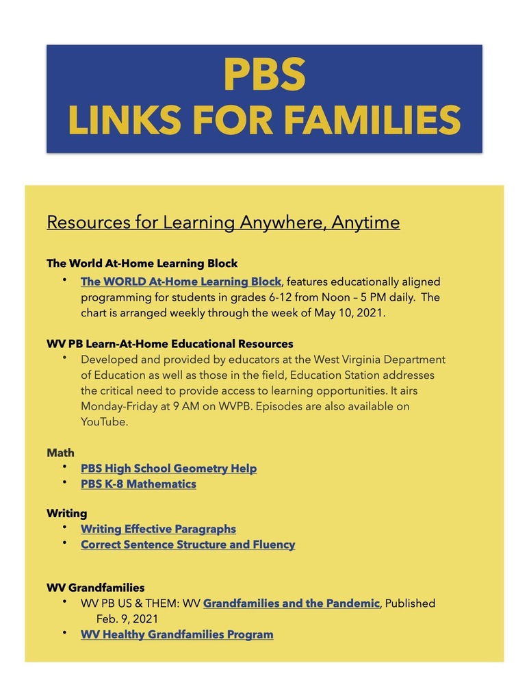 PBS Links for Families 
