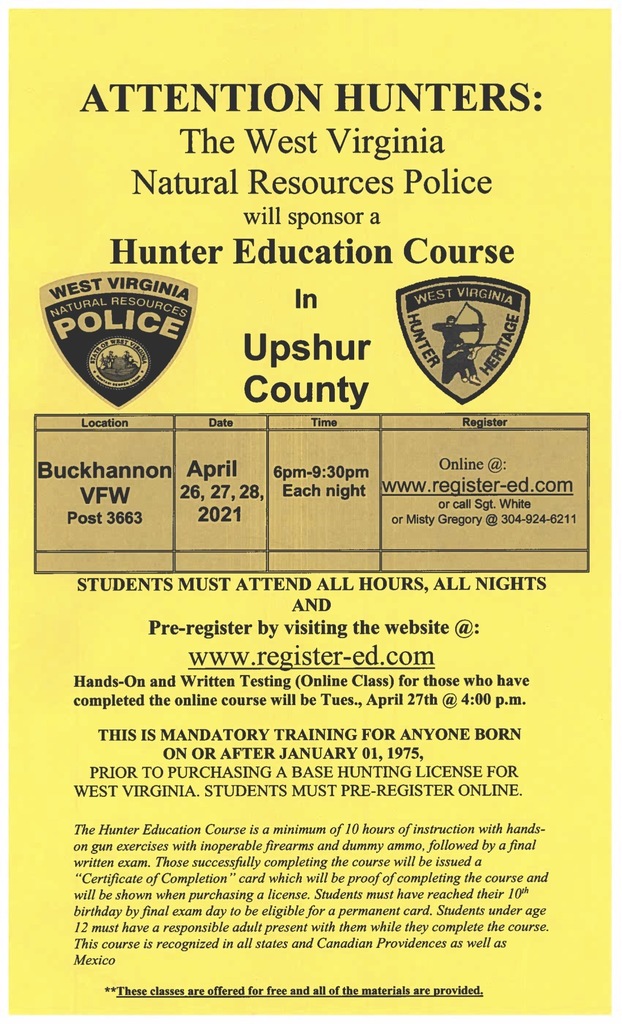 Hunter education Course